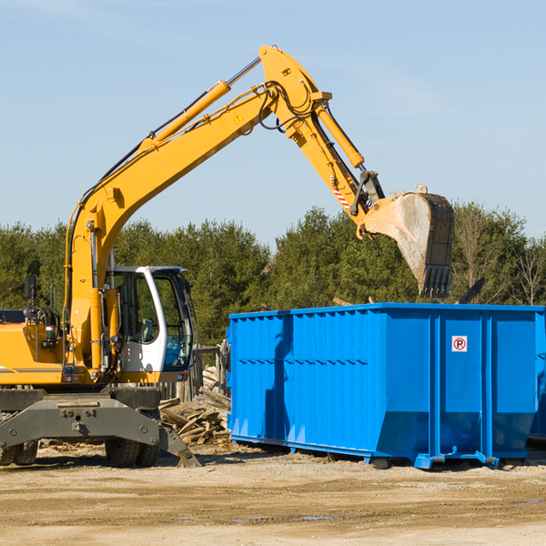 are there any restrictions on where a residential dumpster can be placed in Lake McMurray